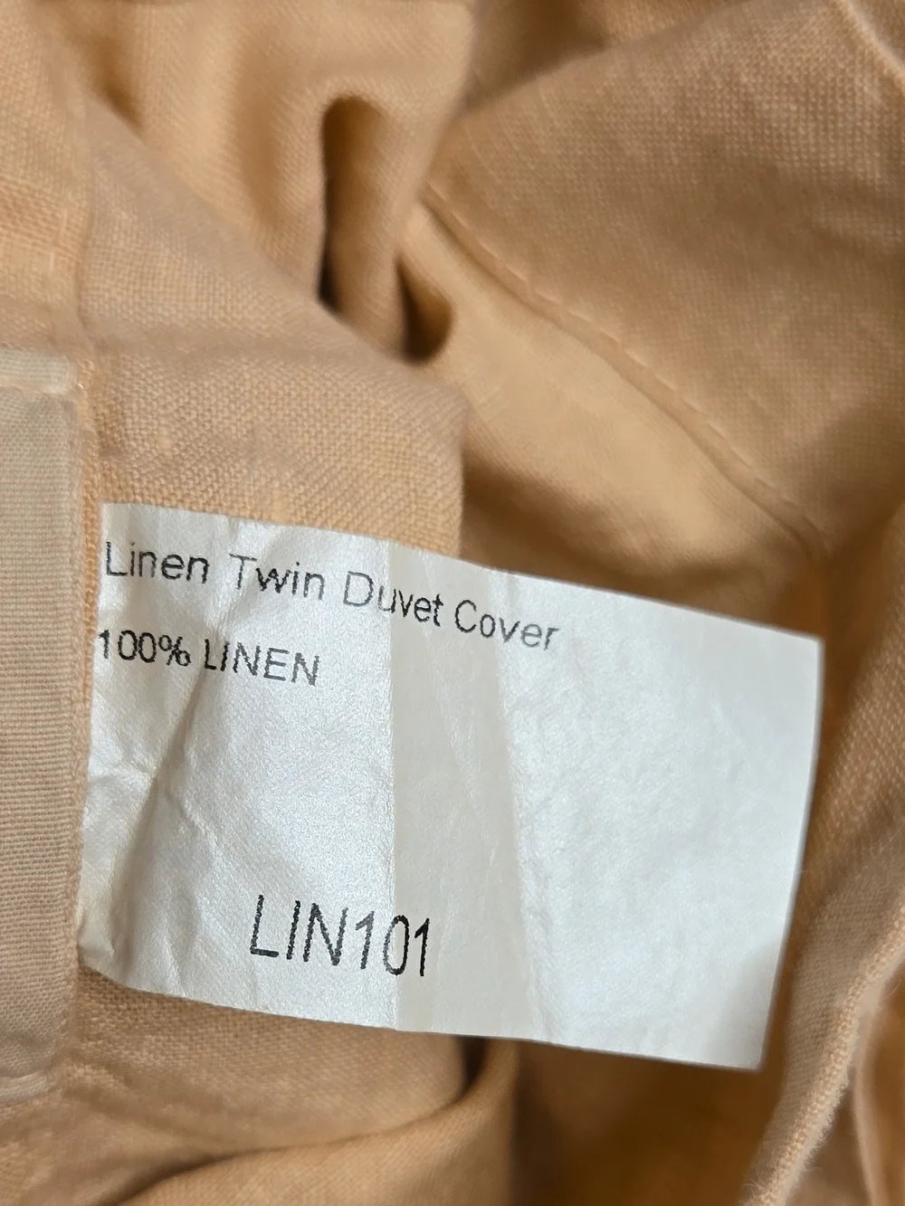 Blush Pink Linen Sheet Set by
